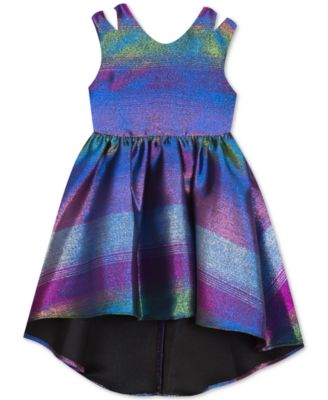 rainbow little girl dress