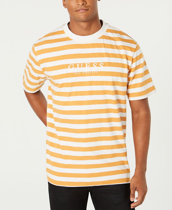GUESS Originals Men's Striped Logo T-Shirt - Macy's
