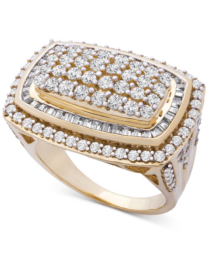 Wrapped in Love Diamond Cluster Statement Ring (2 ct. t.w.) in 14k Gold ...
