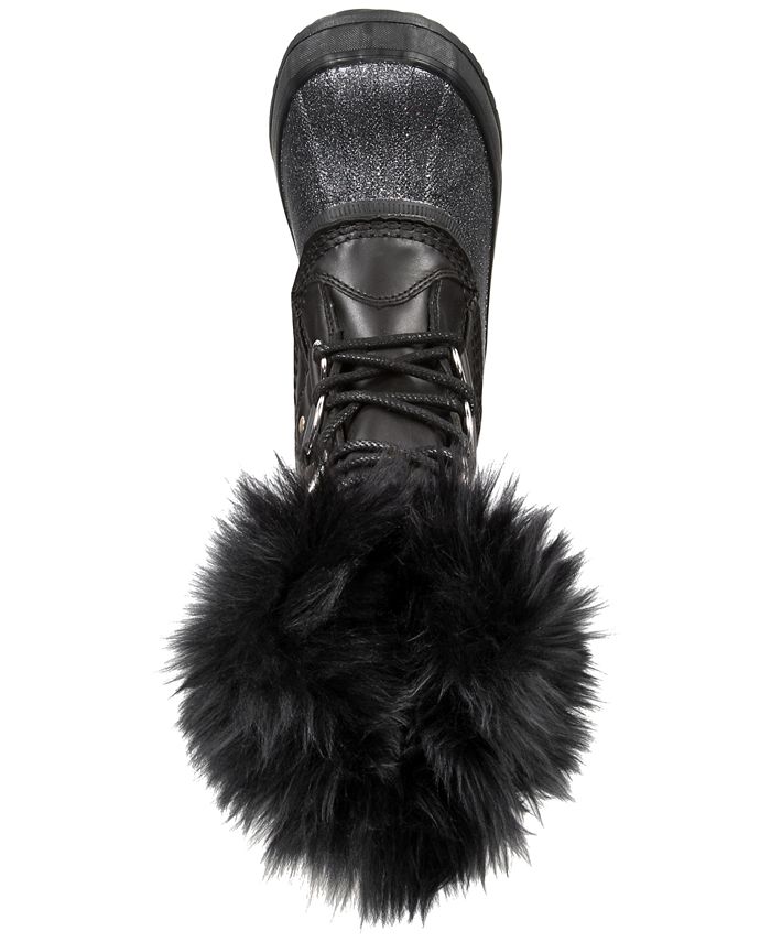 sorel joan of arctic lux black