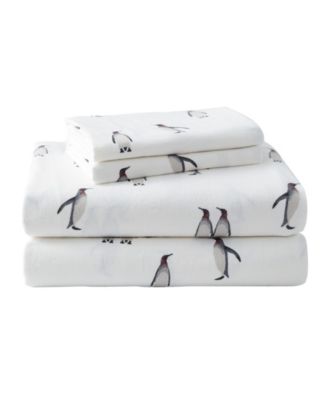 Printed Cotton Flannel 3-Pc. Sheet Set, Twin