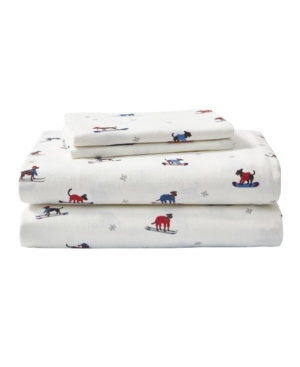 Eddie Bauer Novelty Print Queen Flannel Sheet Set