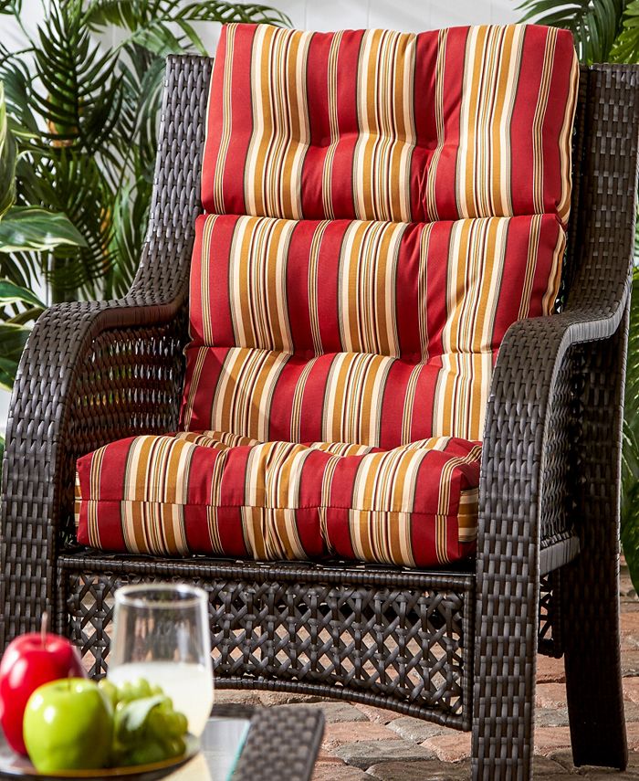 Greendale Home Fashions Outdoor High Back Chair Cushion Macy's