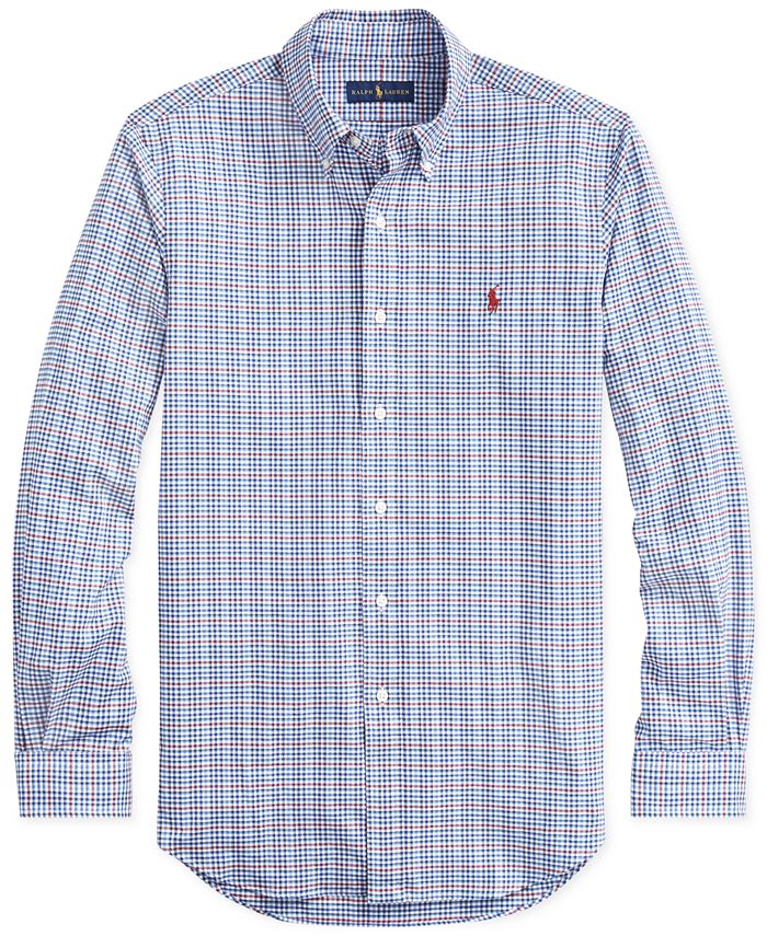 Polo Ralph Lauren Men's Classic Fit Plaid Twill Cotton Shirt - Macy's