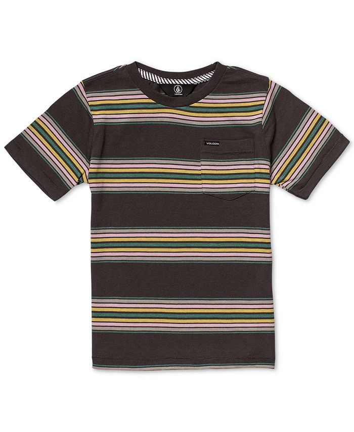 Volcom Big Boys Idle Crew Color-Stripe T-Shirt & Reviews - Shirts ...