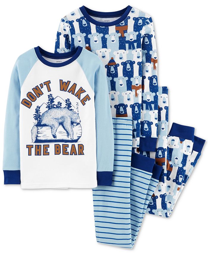 Carter's Little & Big Boys 4Pc. Don't Wake The Bear