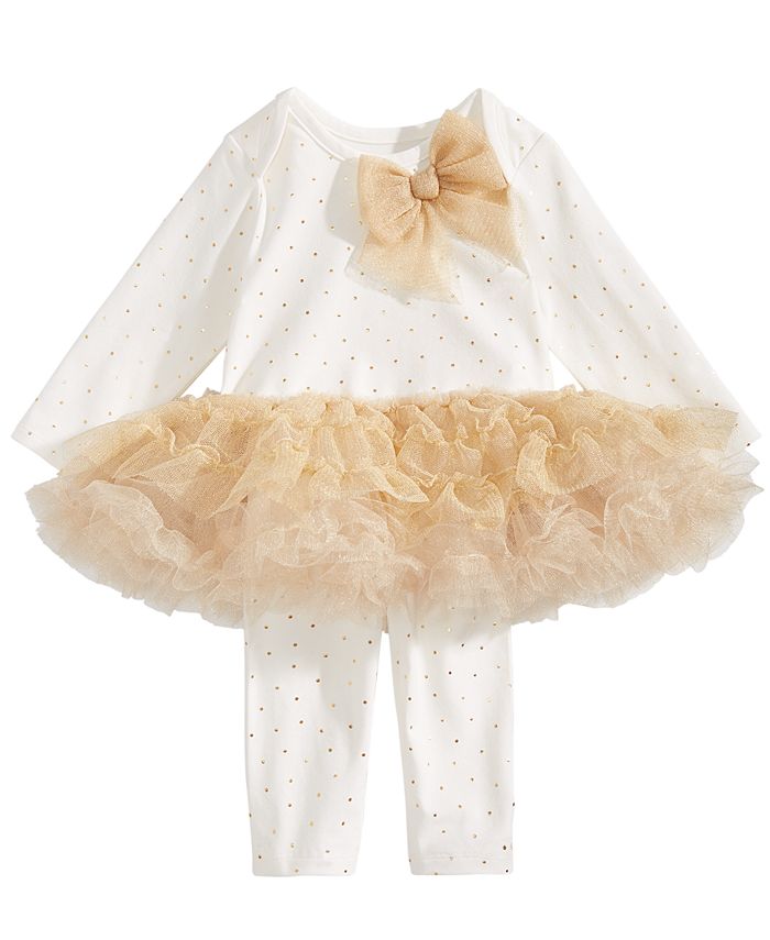 First Impressions Baby Girls Tutu Top & Leggings Set, Created for Macy