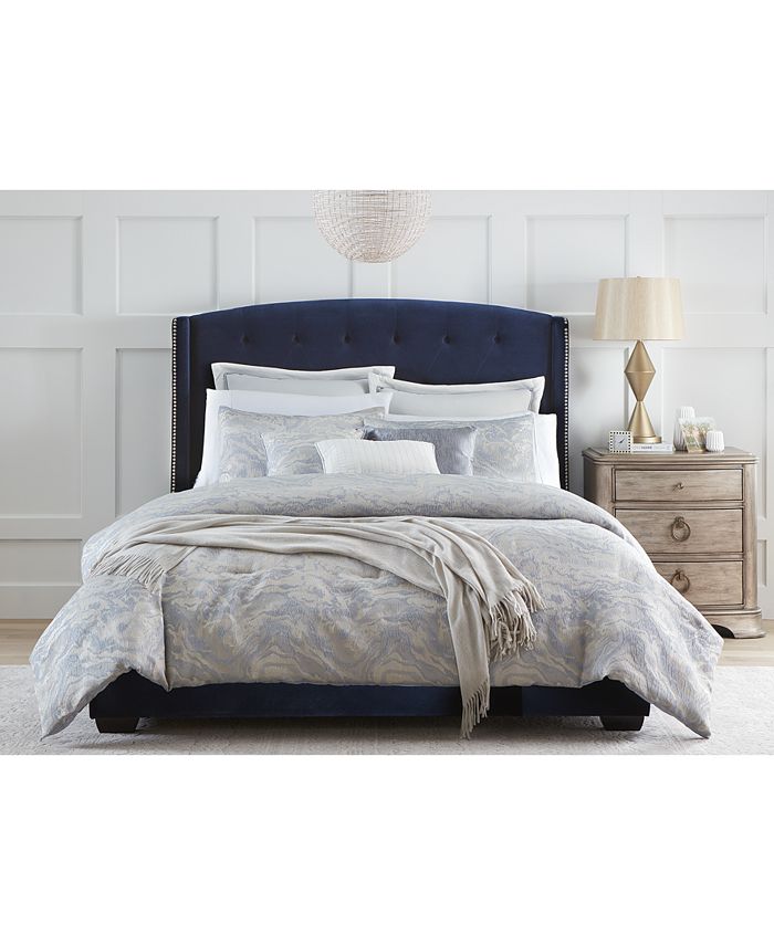 Furniture Closeout! Zoe Upholstered Queen Bed, Created for Macy's Macy's