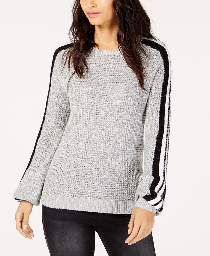 Scarlett Striped Trim Varsity Sweater main image 0