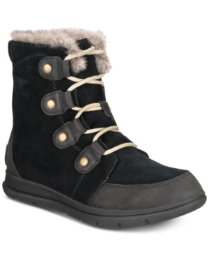 image of Sorel Women-s Explorer Joan Lug Sole Waterproof Booties Women-s Shoes