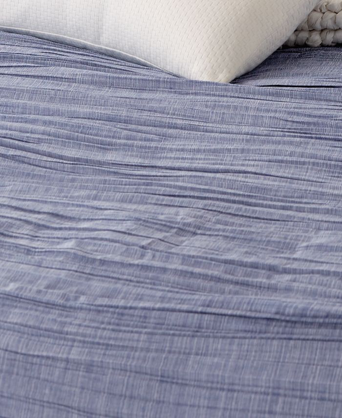 DKNY City Pleat Blue King Duvet Macy's