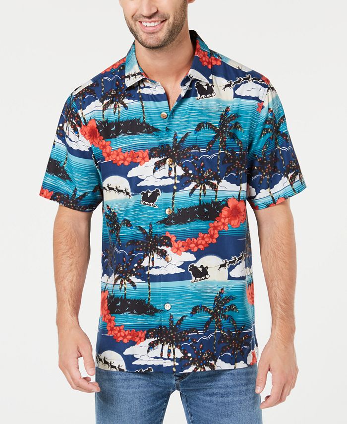 Tommy Bahama Men's Moonlight In Paradise Tropical-Print Silk Camp Shirt ...
