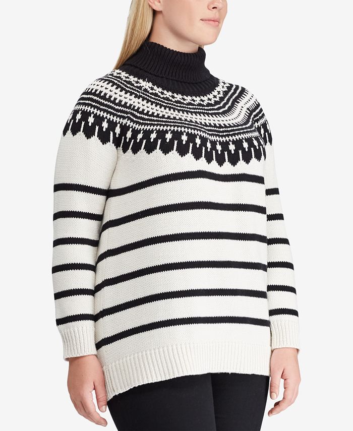 Lauren Ralph Lauren Plus Size Contrast Sweater Macy's