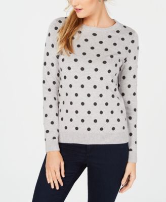Charter Club - Petite Patterned Crew-Neck Sweater