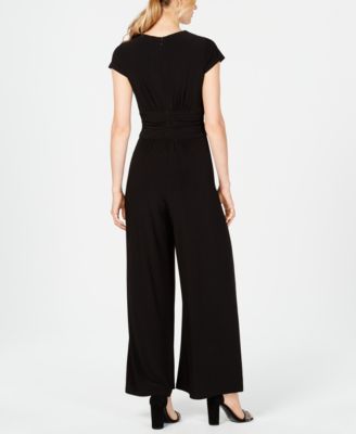 Twist-Front Plunge Jumpsuit