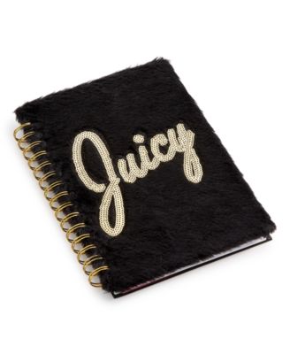 Juicy Couture - Black Faux-Fur Notebook