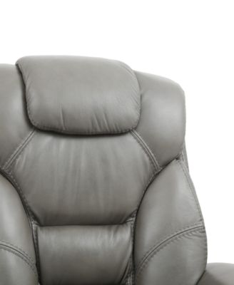 Faringdon Leather Euro Chair & Ottoman