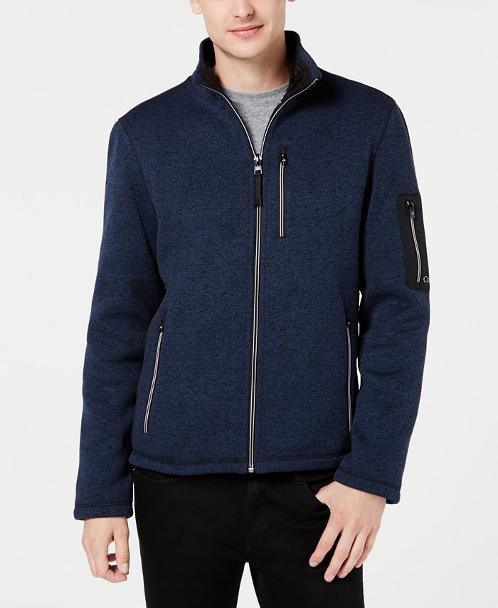 Calvin Klein Men's Sweater Fleece Jacket & Reviews - Coats & Jackets - Men  - Macy's