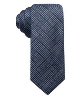 Alfani Men's Plaid Slim Silk Tie, Created for Macy's - Macy's