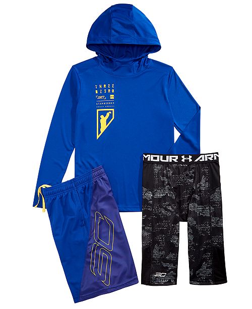 Under Armour Big Boys Stephen Curry Sc30 Print Hooded T Shirt