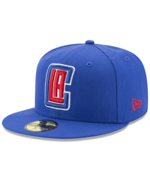Shop New Era Los Angeles Clippers Basic 59fifty Fitted Cap 2018 In Blue