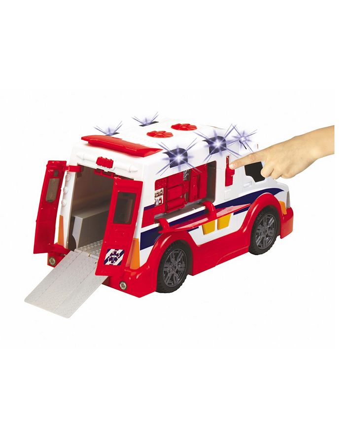 Jouet Ambulance Dickie Toys - Véhicule De Secours Rouge Et Blanc - Pour Enfants à Partir De 3 Ans