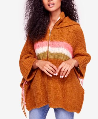 Free People - Desert Sunrise Hooded Poncho
