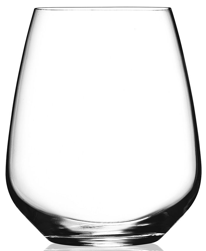 Luigi Bormioli Glassware, Set of 4 Crescendo Stemless Wine Glasses Macy's