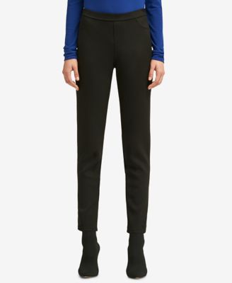 DKNY - Faux-Suede Pull-On Pants