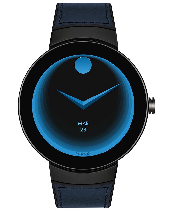 Navy blue movado watch discount