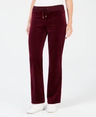 Charter Club - Velour Pull-On Pants