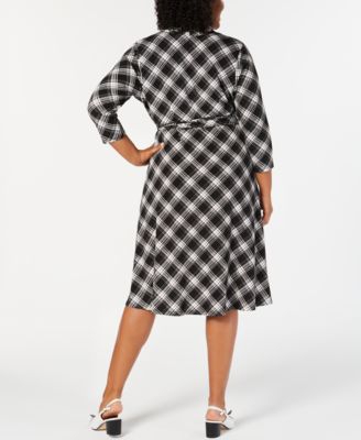 macys plaid dress