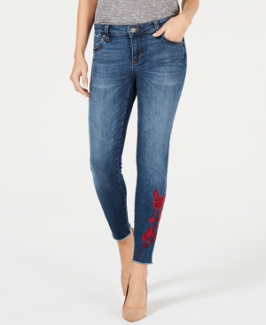 Kut From The Kloth KUT FROM THE KLOTH CONNIE EMBROIDERED RAW-HEM JEANS