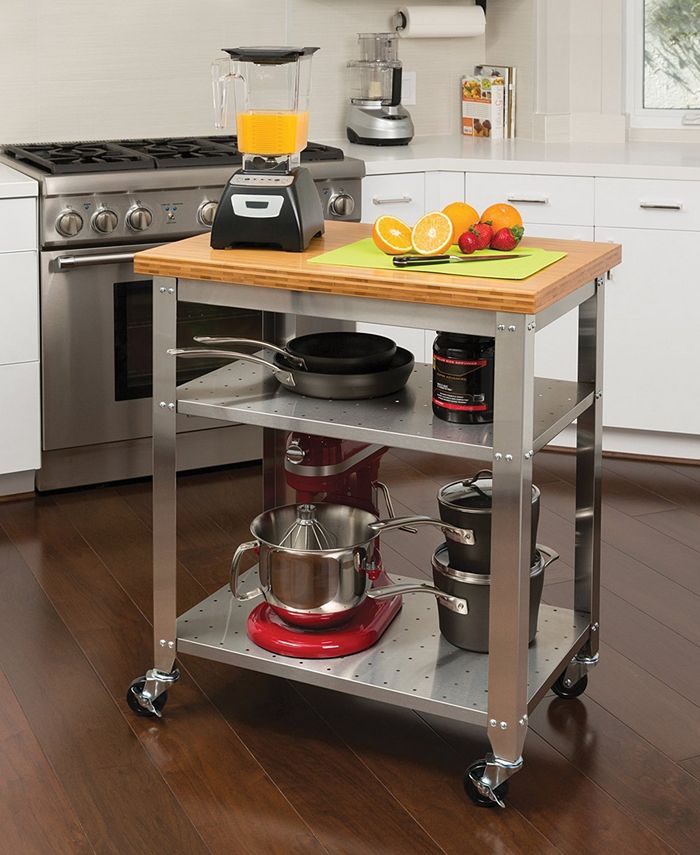 Seville Classics Steel Kitchen Cart Macy's