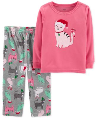 Carter s Toddler Girls 2 Pc. Fleece Cat Pajamas Set Macy s