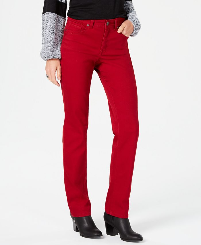 Style & Co TummyControl StraightLeg Jeans, Created for Macy's Macy's