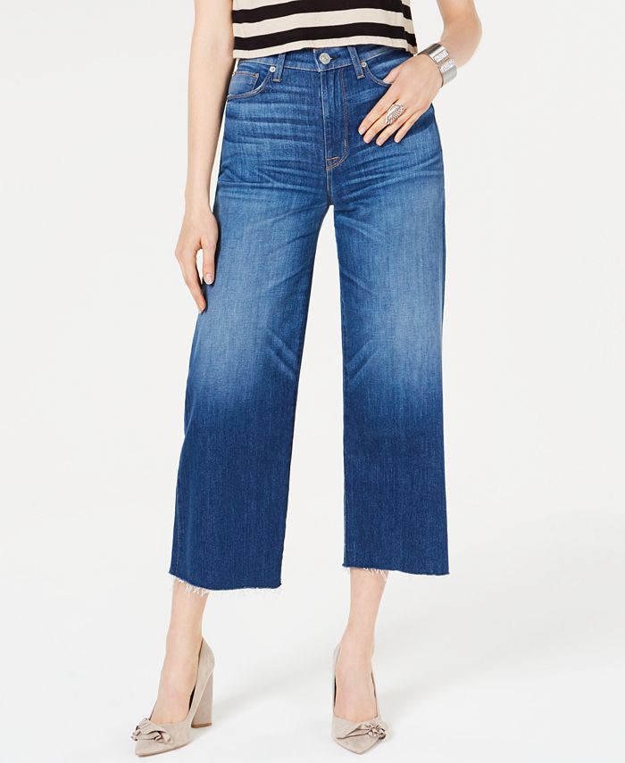 Hudson Jeans Holly Cropped Wide-Leg Jeans & Reviews - Jeans - Juniors ...