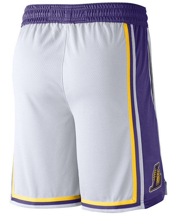 Nike Men's Los Angeles Lakers Association Swingman Shorts - Macy's