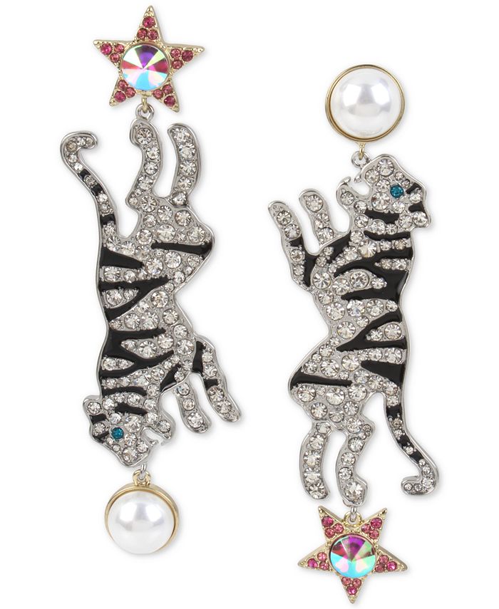 Betsey johnson tiger top earrings
