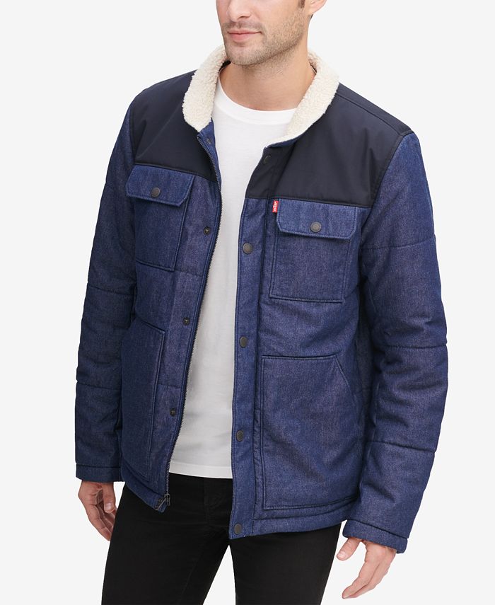 Levi's Men's Mixed Media Woodsman Jacket Macy's