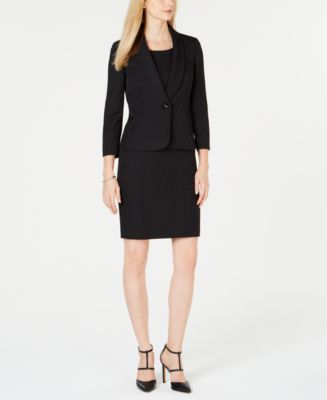 Le Suit Single-button Jacquard Jacket & Dress - Macy's