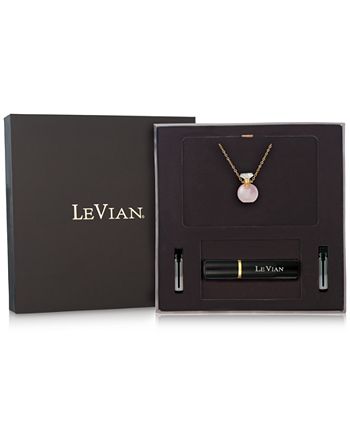Le Vian - Rose Quartz Perfume Jewelry Bottle 20"-24" Pendant Necklace (10 ct. t.w.) in Rose Gold-Plated Silver