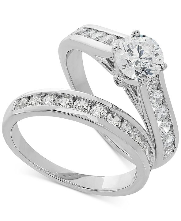 Grown With Love Lab Grown Diamond Channel-Set Bridal Set ... (591 x 723 Pixel)