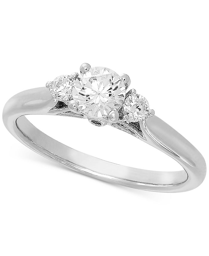 Grown With Love Lab Grown Diamond Engagement Ring (5/8 ct. t.w.) in 14k ...