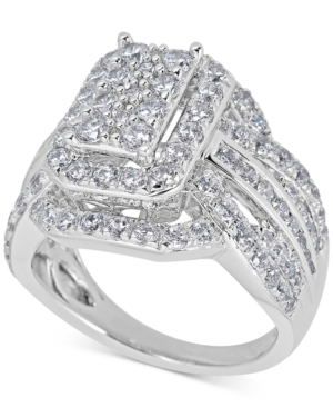 image of Diamond Step Engagement Ring (2 ct. t.w.) in 14k White Gold