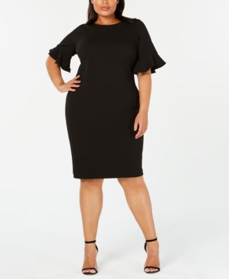 black sheath dress plus size