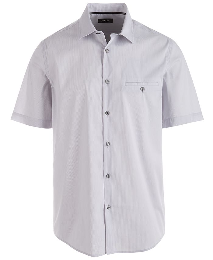 Alfani Men’s STRETCH Modern Pocket Shirt, Created for Macy's & Reviews ...