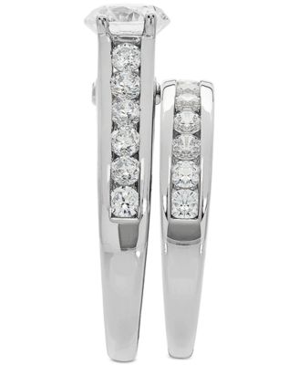 IGI Certified Lab Grown Diamond Channel-Set Bridal Set (2 ct. t.w.) in 14k White Gold