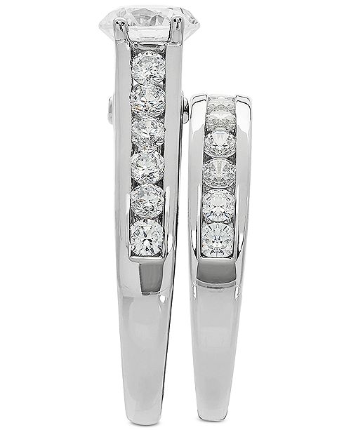 Grown With Love Lab Grown Diamond Channel-Set Bridal Set ... (500 x 613 Pixel)