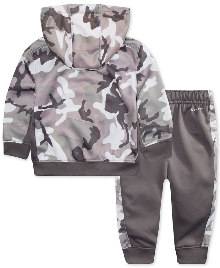 Nike Baby Boys 2-Pc. Therma-FIT Camo Jacket & Pants Set - Macy's